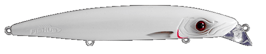 Minnow Fishus Espetit Shallow Runner 120mm White color blanco
