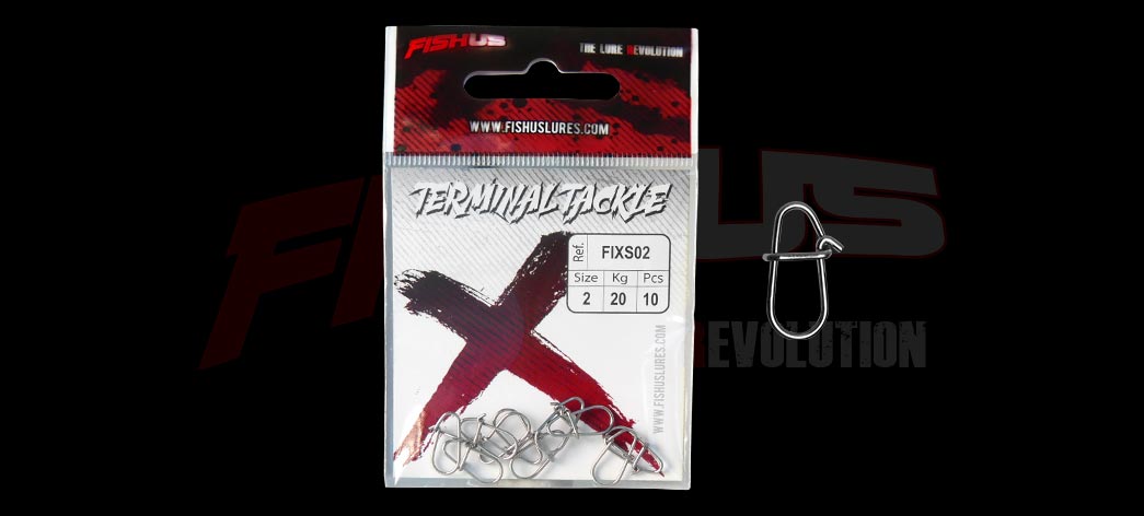 Grapa Fishus X-Lure Snap Size 4 para señuelos spinning 60 kg