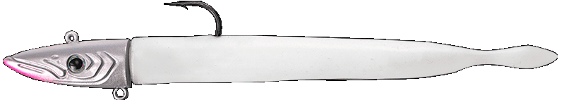 Señuelo Fishus Espetit Sandeel Dart color White blando 140 mm