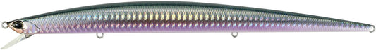 Vista lateral Duo Tide Minnow Slim 200 Flyer, cuerpo delgado aerodinámico con acabado realista