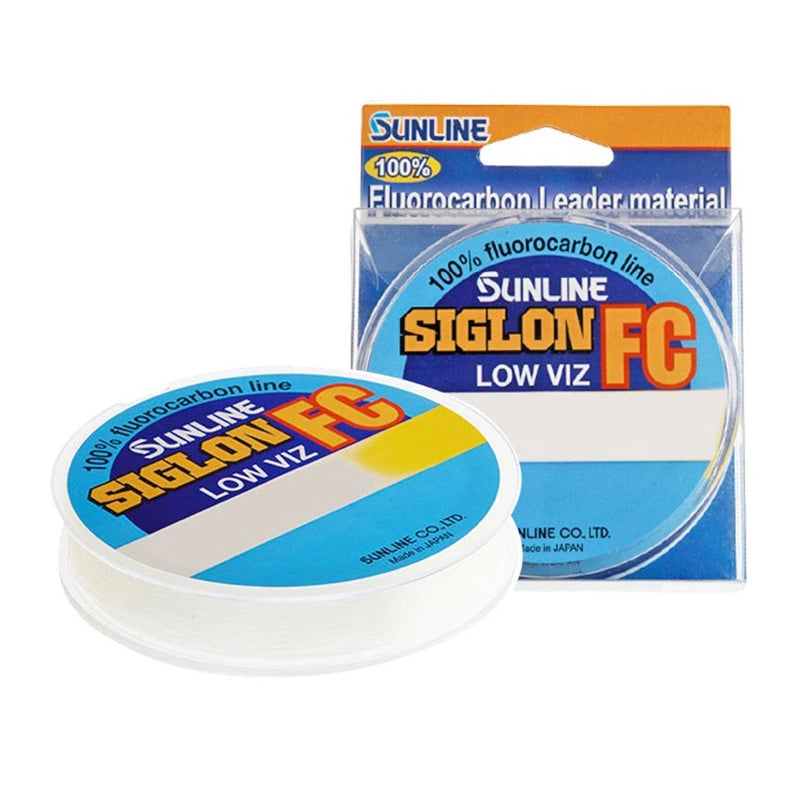 Línea fluorocarbono Sunline New Siglon FC 50m Clear, carrete transparente de fluorocarbono resistente