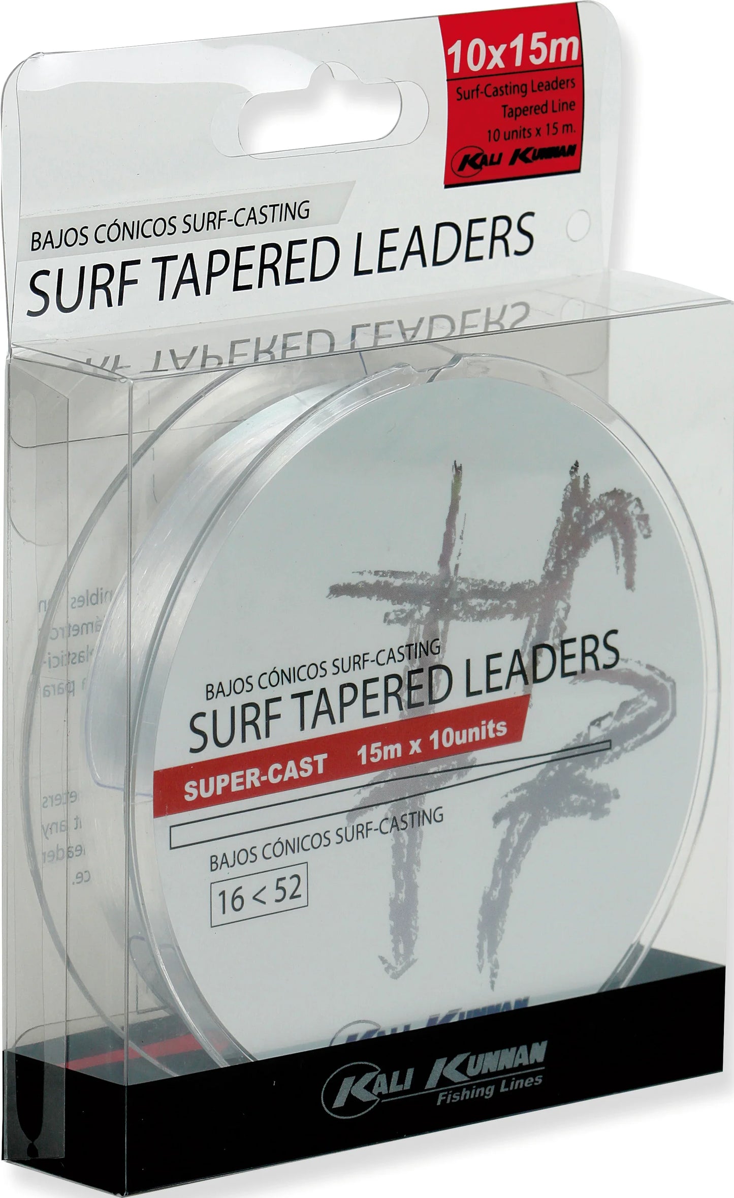 Cola de rata surfcasting Kali Kunnan B10 B.SURF 16-57 TRA resistente abrasión