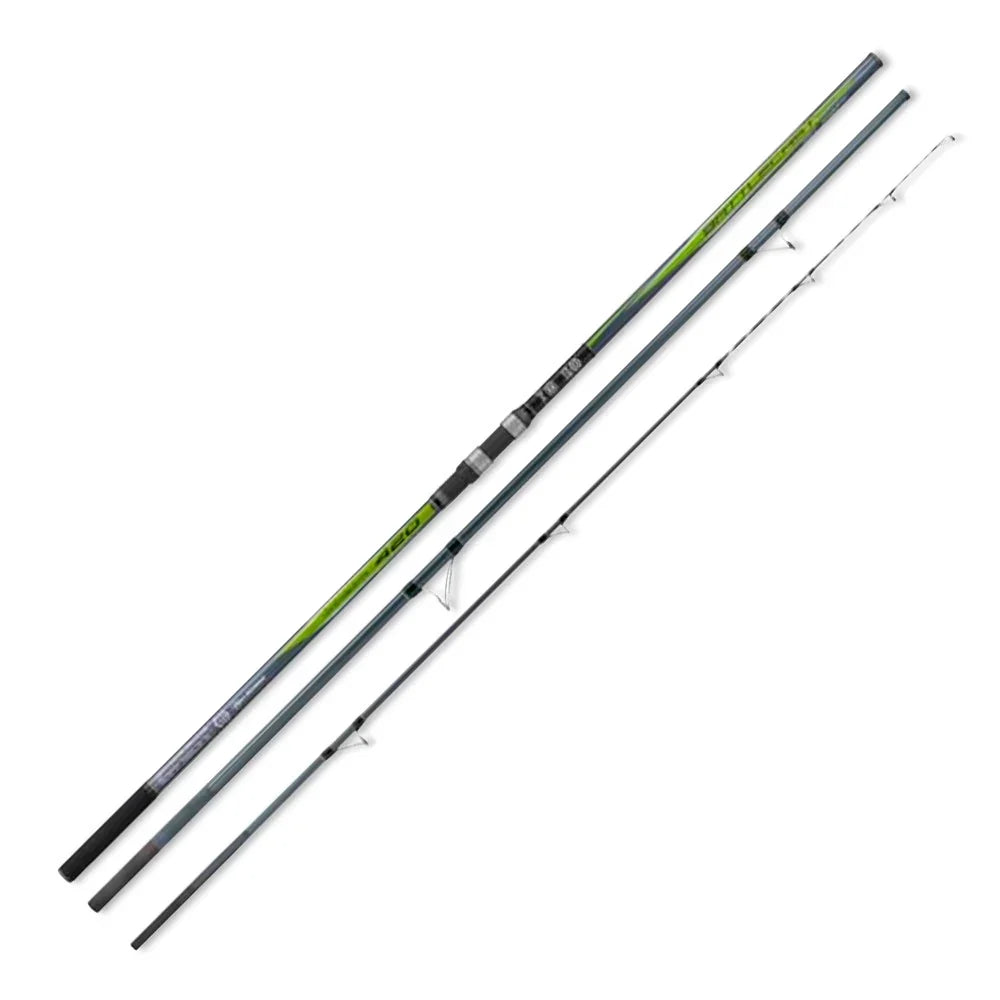 Caña surfcasting Kali Kunnan Bat.Cast 423H FLRO rojo negro, potencia y control para lanzamientos largos