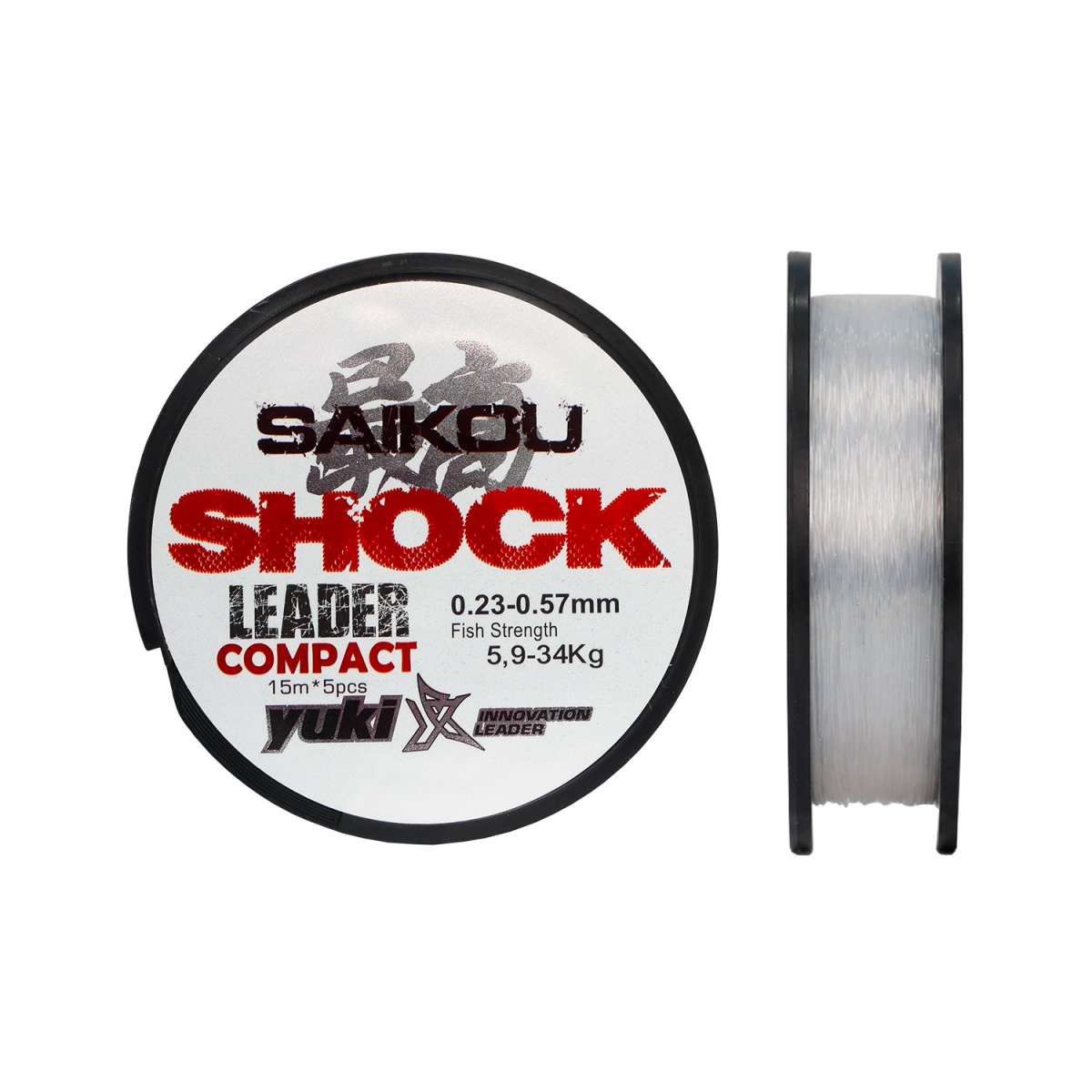 Yuki Saikou Shock Leader Compact bobina ilustrativa de la gama para surfcasting
