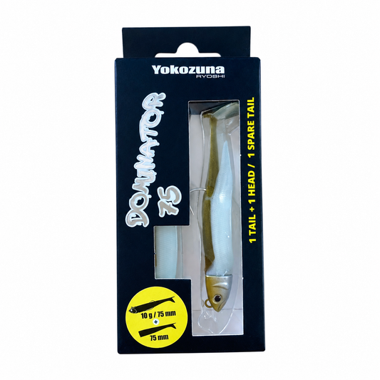 Yokozuna Dominator 75 verde, envase sobre fondo blanco