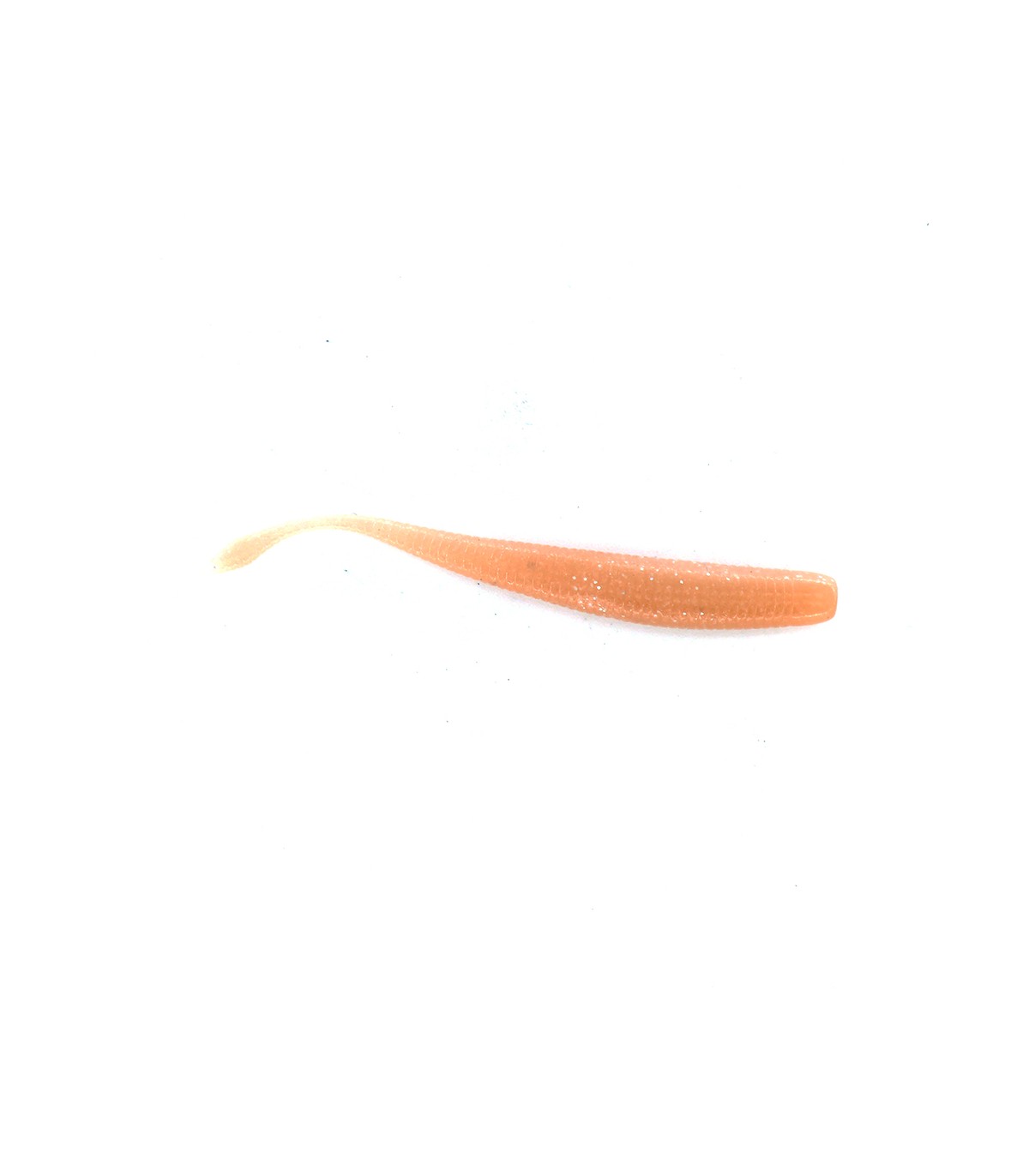 Señuelo Geecrack Pindy 96mm vinilo transparente rojo detalle
