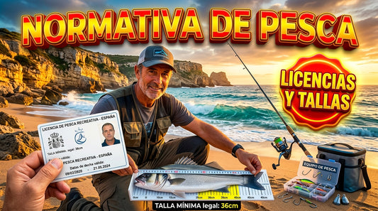 Normativa de pesca recreativa en España: Licencias, tallas mínimas y cupos legales