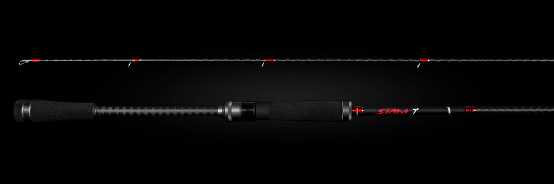 Caña spinning Fishus Siam ligero con blank ACB y anillas Fuji KW para agua dulce y salada