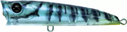 Señuelo Bassday Backfire 7.5g vista lateral, diseño aerodinámico con acabado brillante
