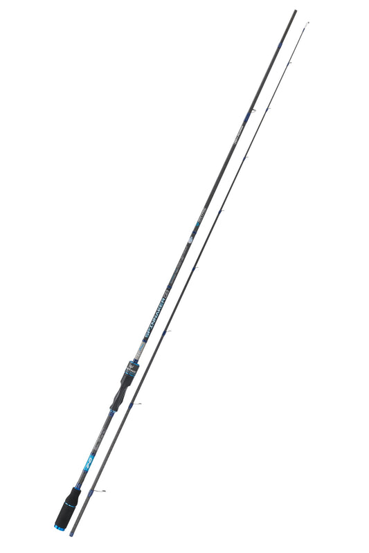 Caña spinning Mythic Spinnaker C23 2.44m carbono, anillas Fuji K Alconite, mango EVA