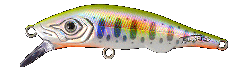 Jerkbait Fishus Espetit Jerk SK sinking color Chart Yamame con rattling