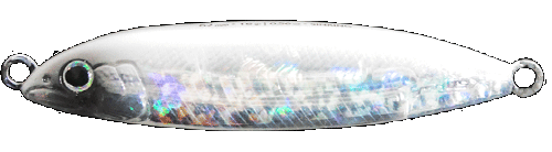 Señuelo Fishus FBL Wobly White N Flash 62 mm, anillas y triples 3X