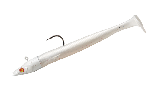 Señuelo Eely Shad Major Craft Ceana 75mm 4,1g Pearl White spinning