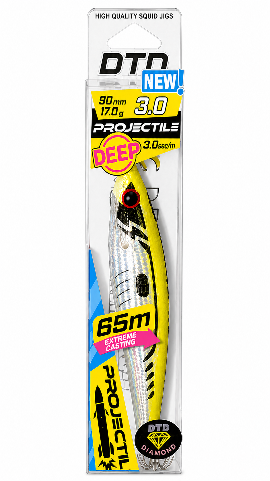 DTD Projectile Diamond Glavoc 3.0 17g medidas y especificaciones técnicas eging