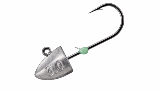 Jighead Major Craft Jigpara Dangan detalle de cabeza y anzuelo
