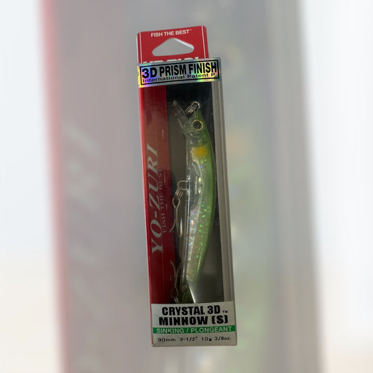 Señuelo Yo‑Zuri Crystal 3D Minnow