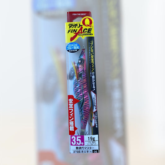 Señuelo Yo-Zuri Aurie-Q Fin Ace 3.5 – Blue Glow (19g, Nº06)