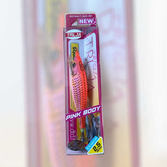 Señuelo DTD Trlja 2.5 – Señuelo para Calamar (Pink Body – 6.5 sec/m)