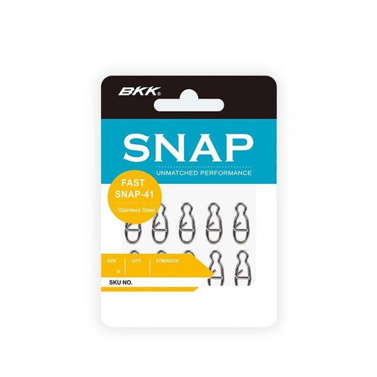 Mosquetón BKK Fast Snap Nº0 con cierre rápido para cambio de señuelos