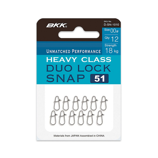 Mosquetones BKK Duo Lock Snap 51 talla 00, envase de 12 unidades
