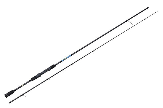Detalle lateral caña Hart Nation EGI 82F con portacarrete TVS y funda nylon