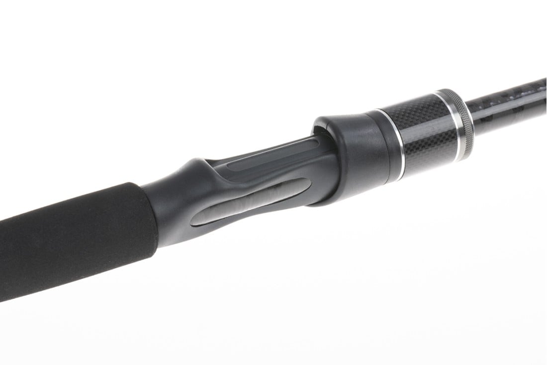 Vista lateral caña Hart Toro Trek FK 9' spinning pesado, empuñadura ergonómica, diseñada para pesca en agua salada