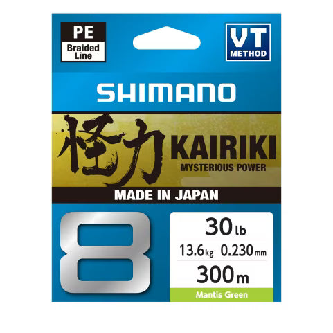 Shimano Kairiki 8 300 m Trenzado 8 Hebras Spinning y Jigging