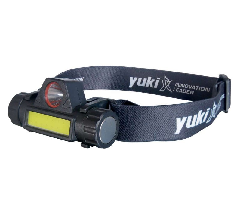 Frontal Yuki Deft recargable con luz COB y LED para pesca nocturna