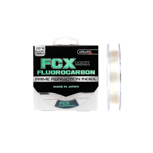 Línea fluorocarbono Asari FCX MAX 0.30mm 100m transparente resistente abrasión