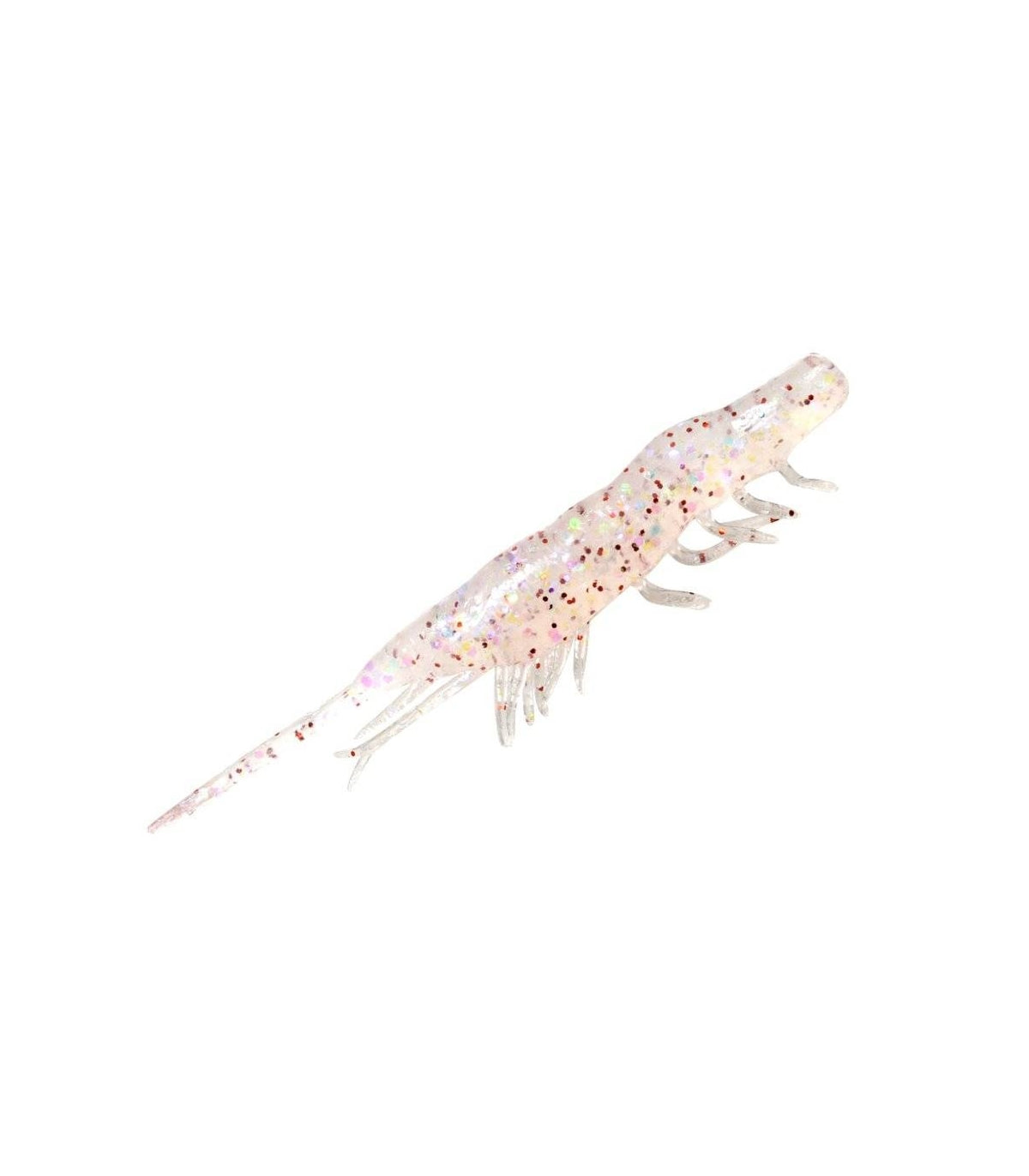 Detalle cuerpo transparente y hueco Magbite Snatch Bite Shrimp 2.5"