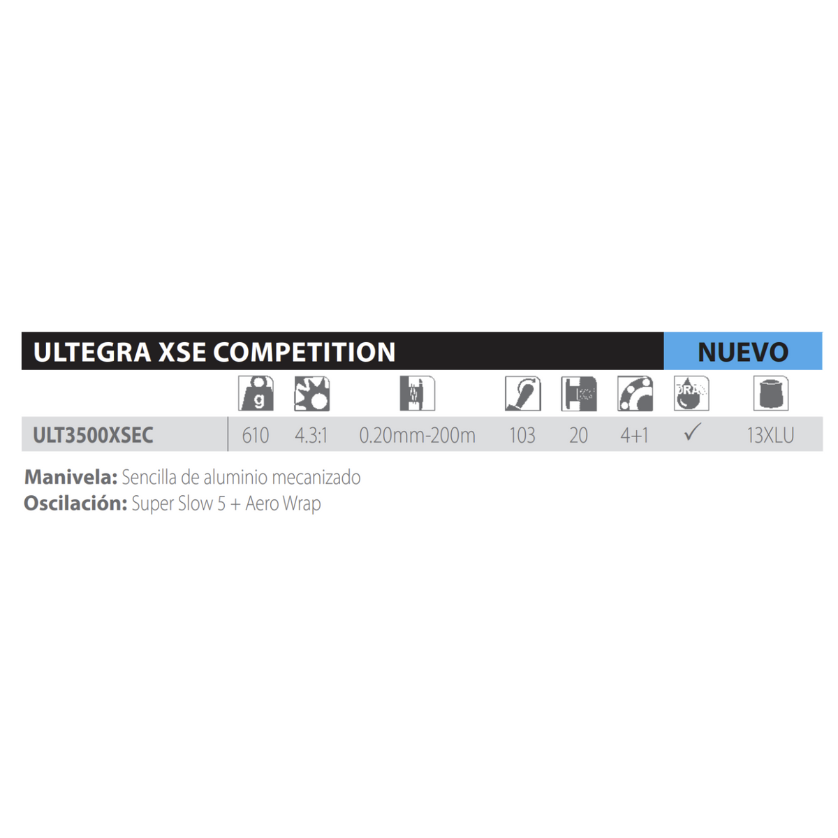 Carrete Shimano Ultegra 3500 XSE Competition, segunda imagen