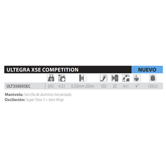 Carrete Shimano Ultegra 3500 XSE Competition, segunda imagen